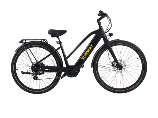 Bicicleta eléctrica urbana con motor central | Cuadro bajo